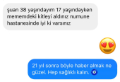 38 yaşındayım 17 yaşındayken mememdeki kitleyi aldınız